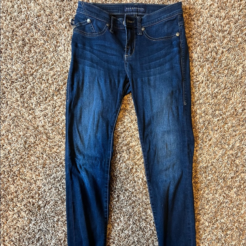 Rock & Republic Kashmir’s Midrise Skinny Jeans - size 6